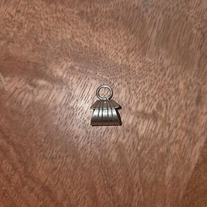 Sterling Silver Navajo Mini Bale Southwestern Western Boho Pendant Necklace